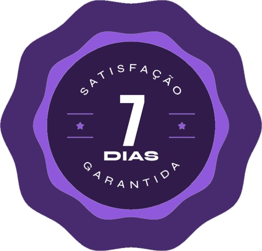 Selo de satisfação garantida por 7 dias